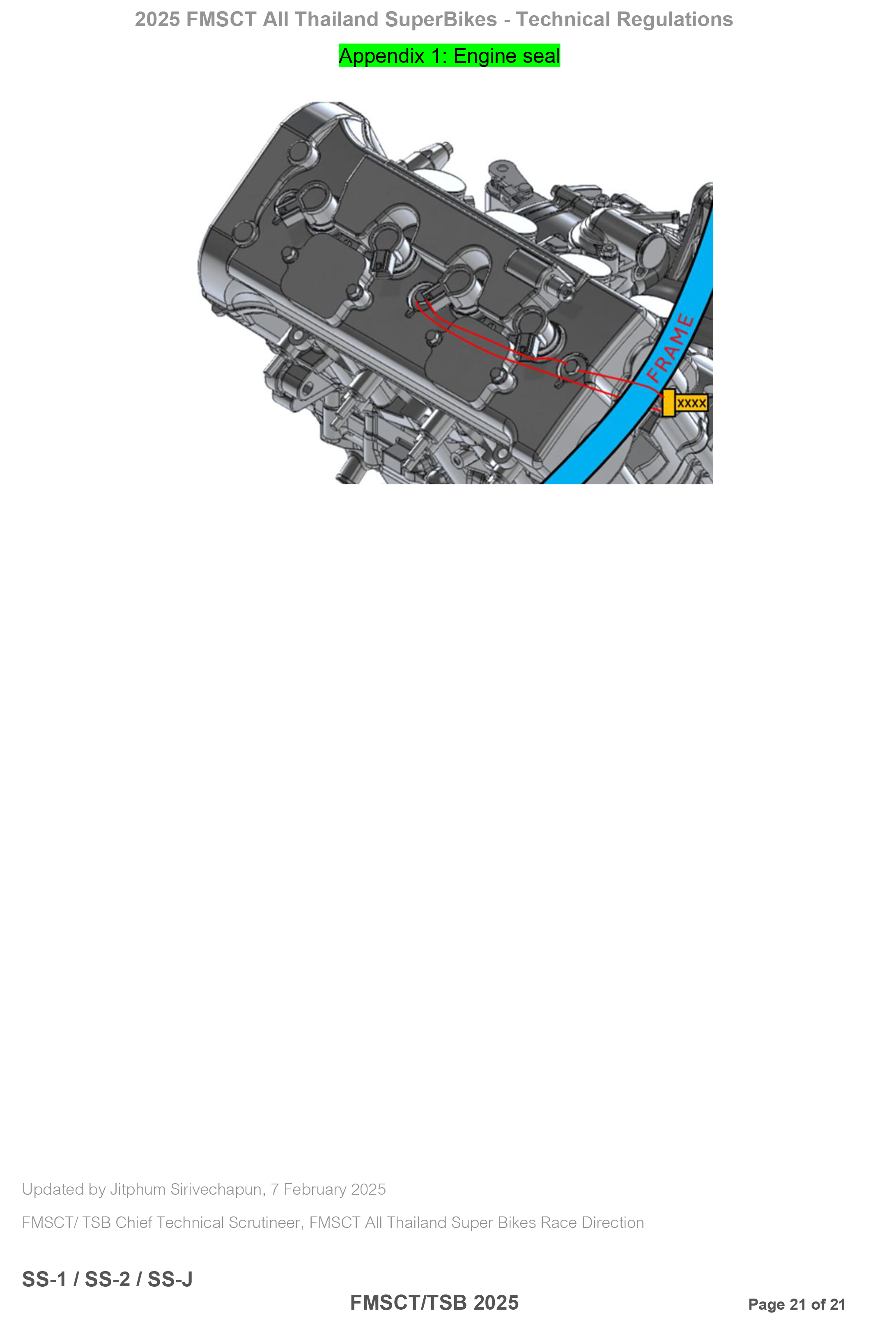 Page 21 of 2025 FMSCTTSB SuperSports 600 Technical Regulations Rev1.2